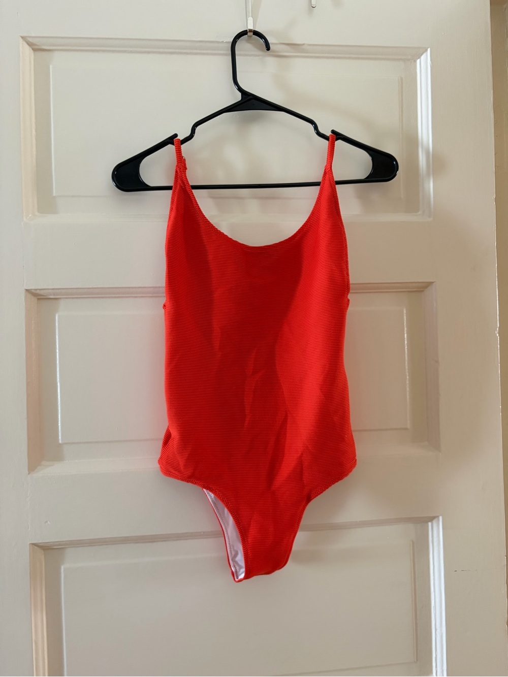 Rhythm Bright Red Ribbed One-Piece